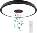 Black Waterproof LED Flush Mount Ceiling Light Fixture - Dimmable