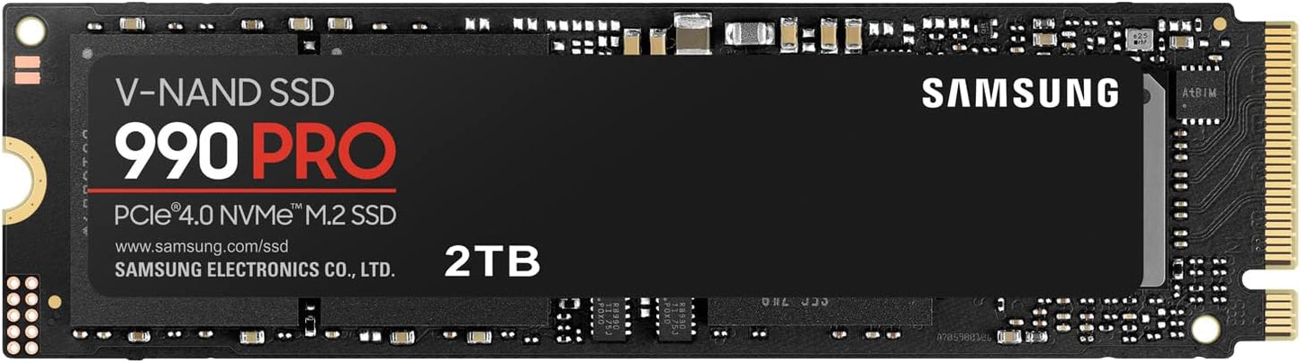 Samsung 990 PRO 2TB NVMe M.2 SSD with 7450MB/s Transfer Speed