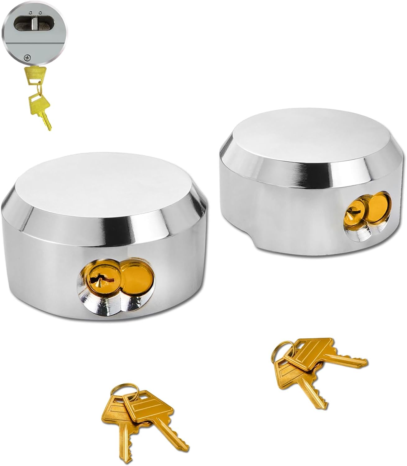High Security 6271 Puck Lock 2 Pack for Trailers and More