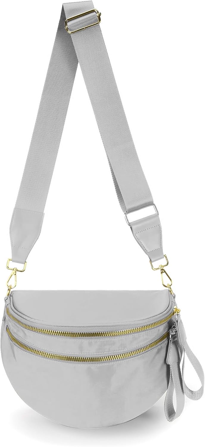 Spacious Nylon Crossbody Bag for Women - Trendy and Versatile