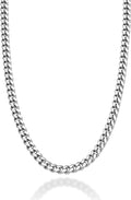 Miabella Italian Heavy 925 Sterling Silver Thick Cuban Link Chain