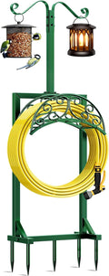 Garden Hose Holder - Stable Freestanding Hose Stand with 5 Spikes