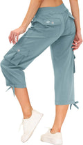MoFiz Women's Cargo Capris Hiking Pants - Lightweight Quick Dry as