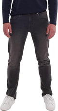 Mens Slim Thick Fit Jean in Medium Gray Wash - Comfortable Stretch