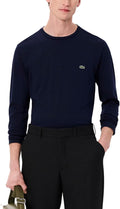 Long Sleeve Pima Jersey Crewneck T-Shirt for Men - Regular Fit