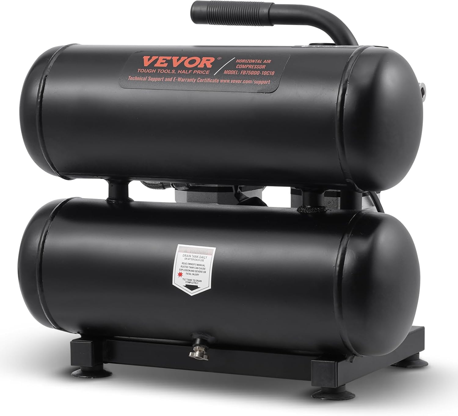 VEVOR 4.6 Gallon Ultra Quiet Air Compressor for Auto Repair