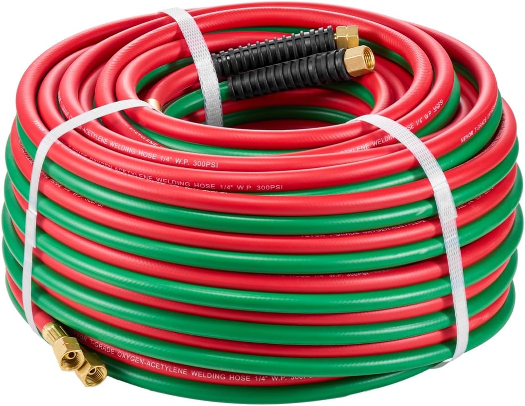 VEVOR 100FT Oxygen Acetylene Hose for Welding and Cutting Tasks