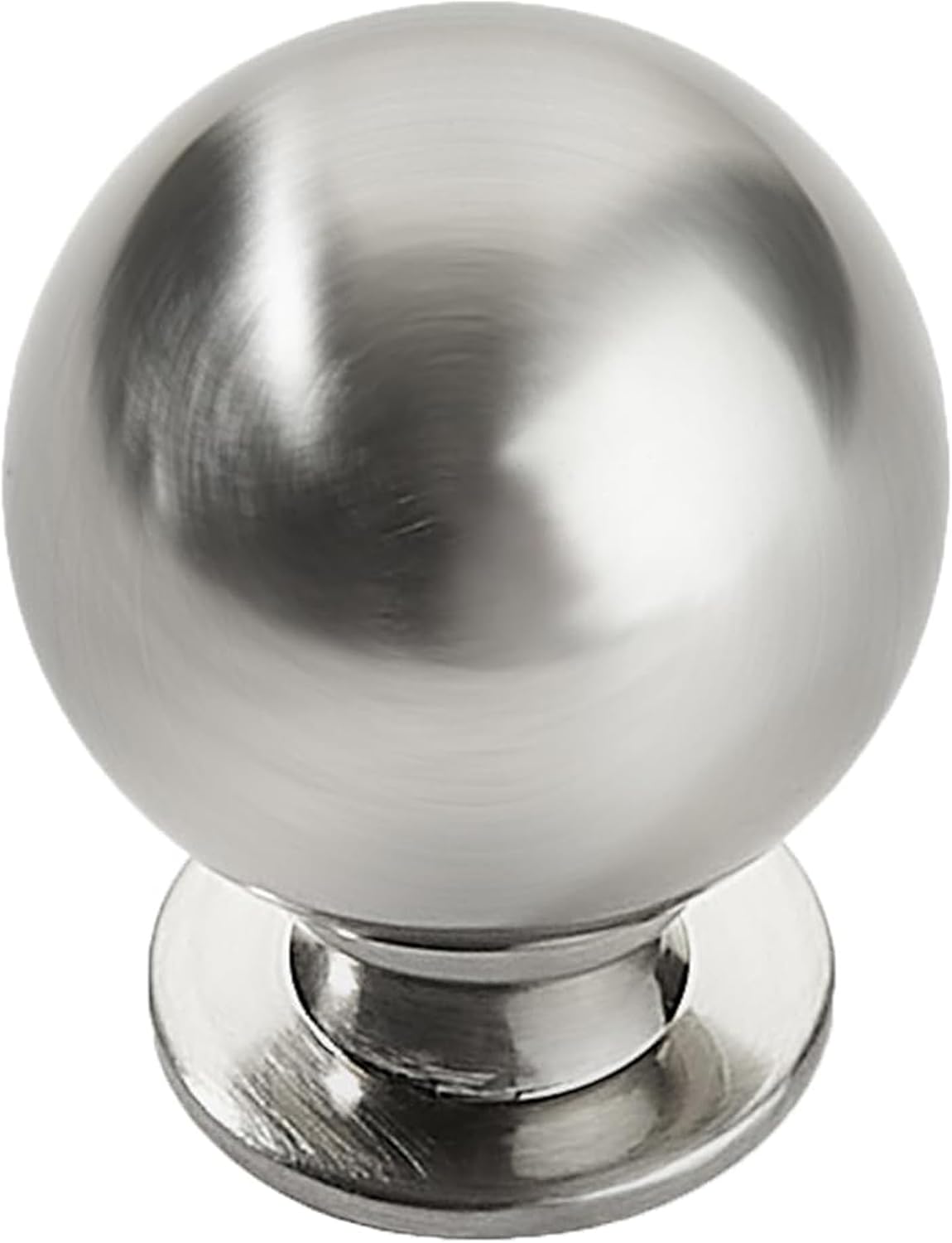 1-1/4 Inch Solid Brushed Satin Nickel Cabinet Knobs for Drawers