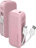 PowerHub Mini 3000mAh Portable Charger for iPhone - Pink