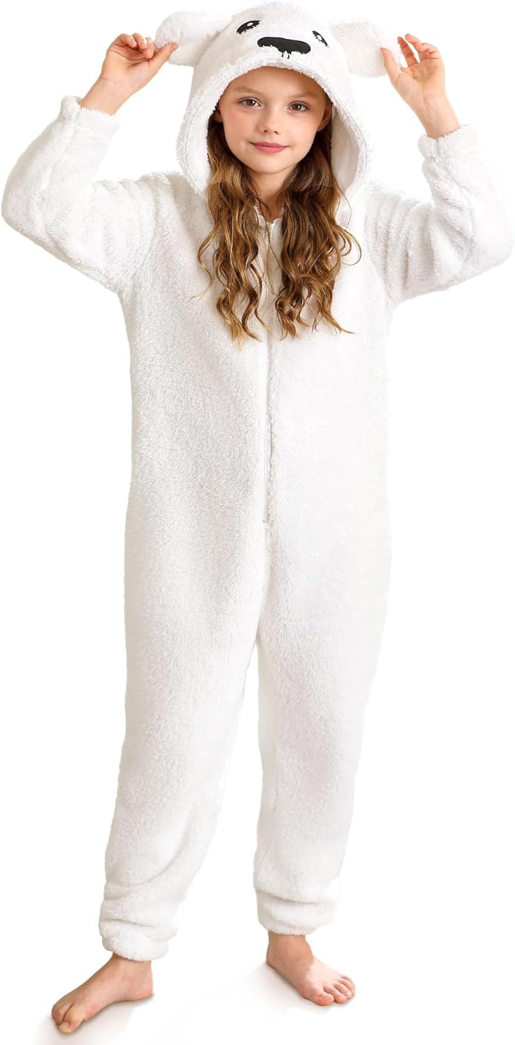 BesserBay Unisex Kids Halloween Fleece Animal Onesie