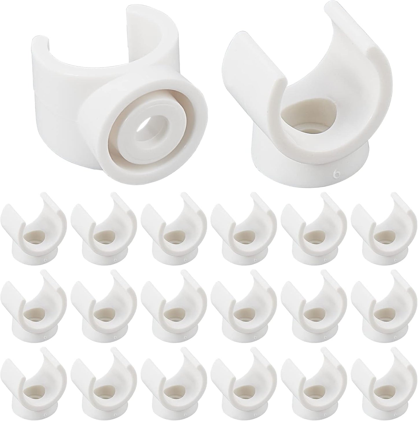 20-Pack PEX Holder Clips - Securely Support 17mm Pipes