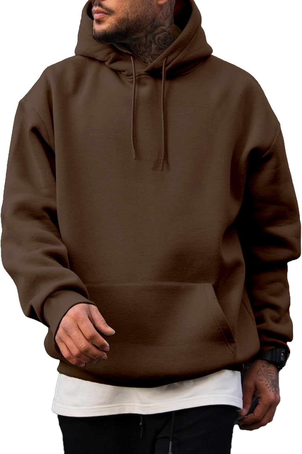 JMIERR Mens Casual Cotton Hooded Sweatshirts for Everyday Wear