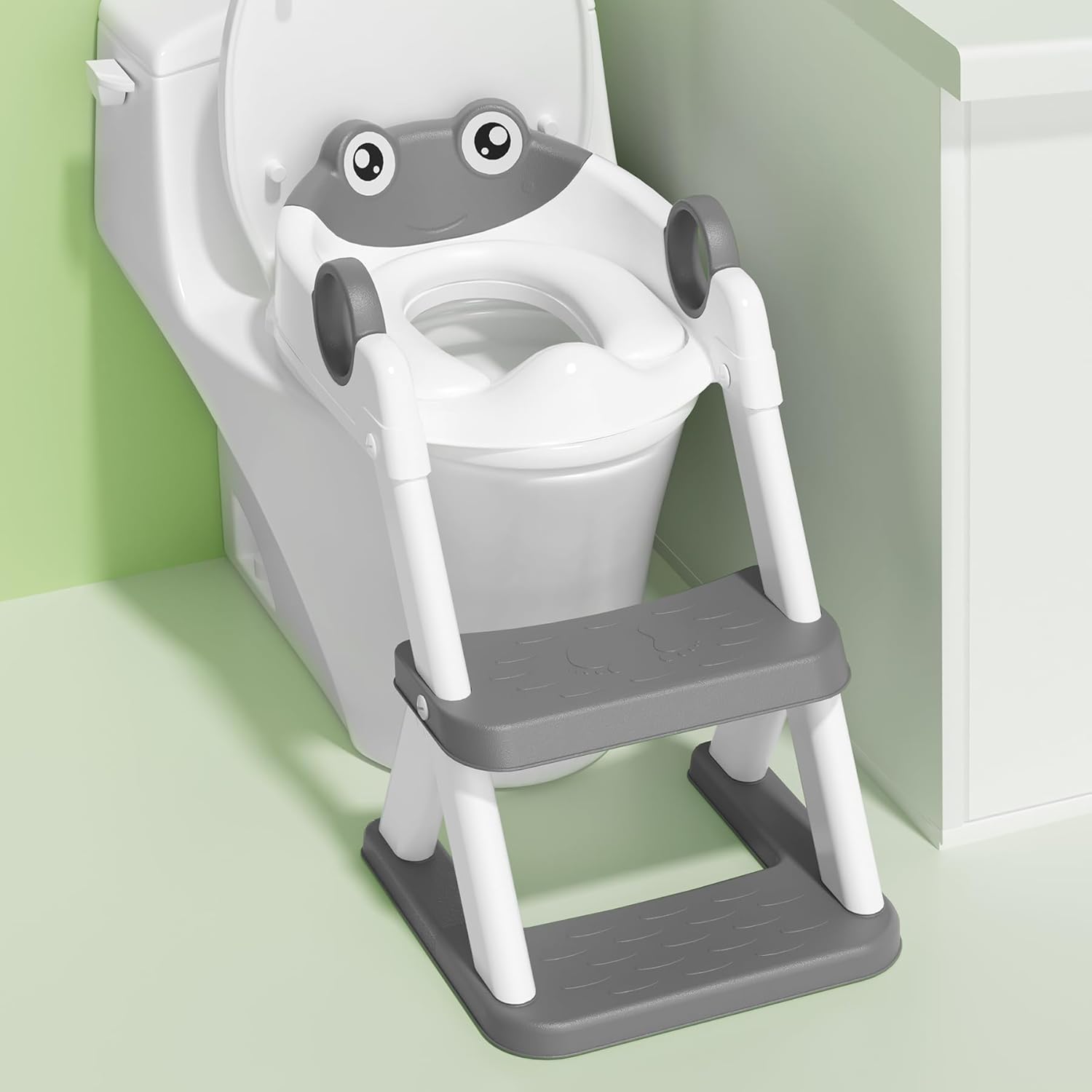 Frog Potty Training Seat for Kids with Adjustable Height