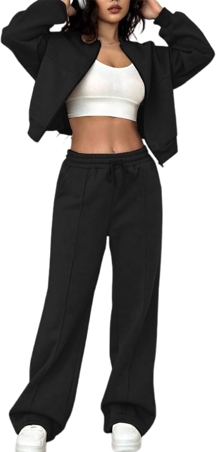 LovelyWholesale Women Sweatsuits 2 Piece Set for Comfort and Style