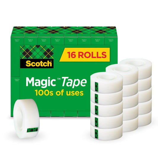 Scotch Magic Tape for Invisible Repairs and Holiday Gift Wrapping