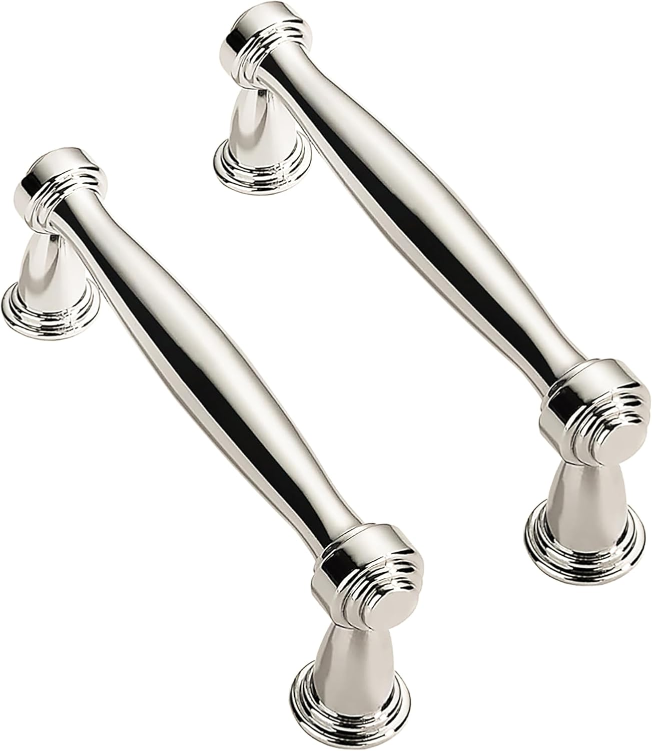 Solid Heavy Duty 3 Inch Polished Nickel Cabinet Pulls for Home