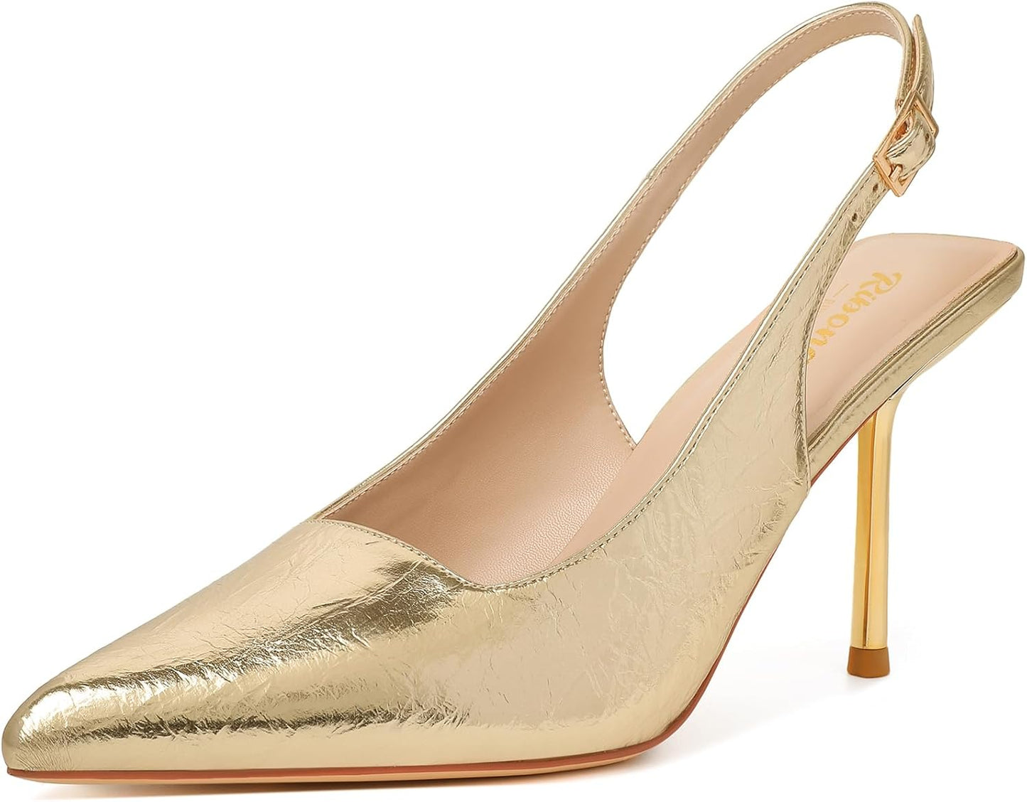 RIBONGZ Sexy Slingback Pumps for Elegant Dressy Heels Women