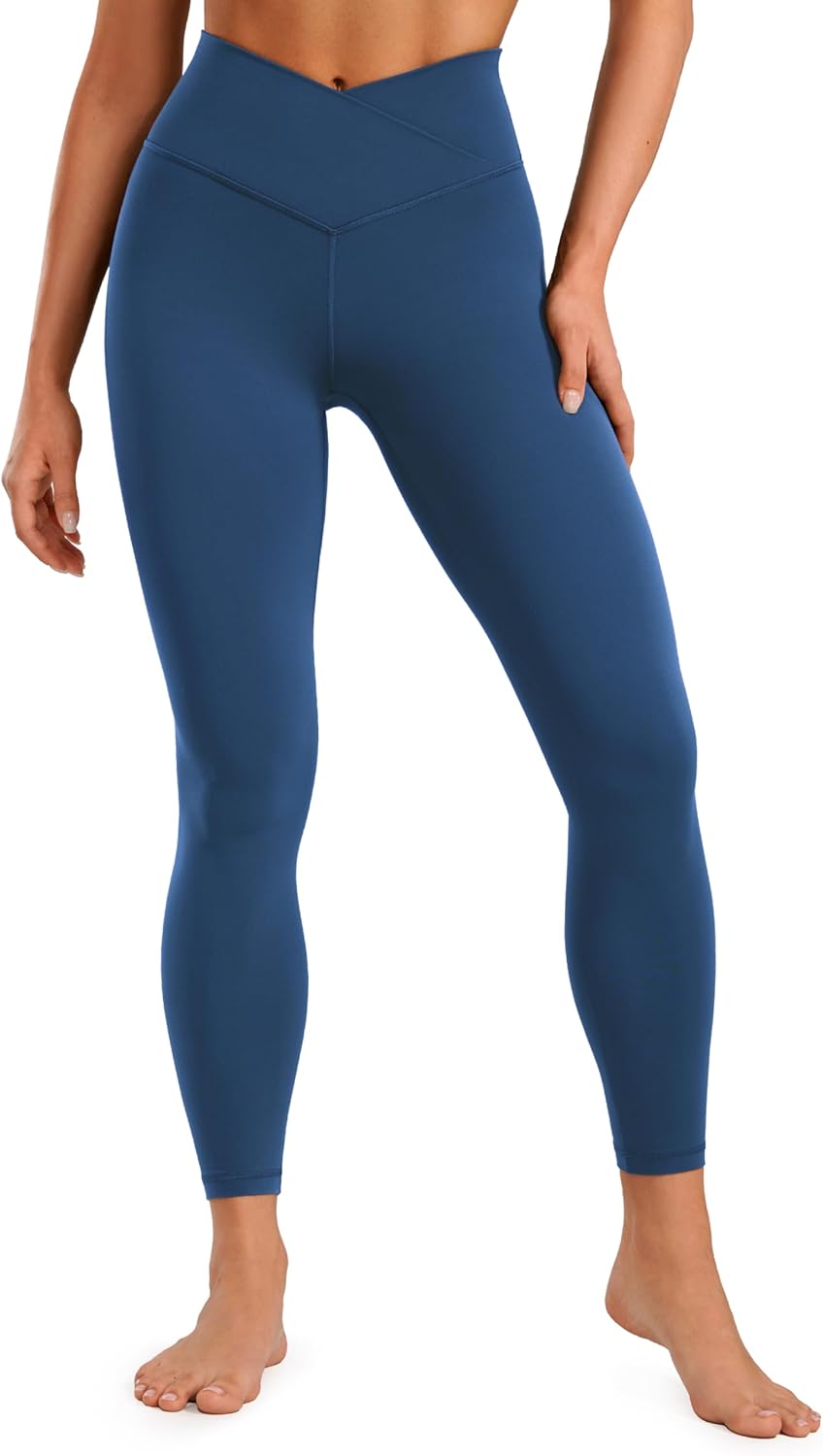 CRZ YOGA Butterluxe Crossover Waist Leggings for Comfort