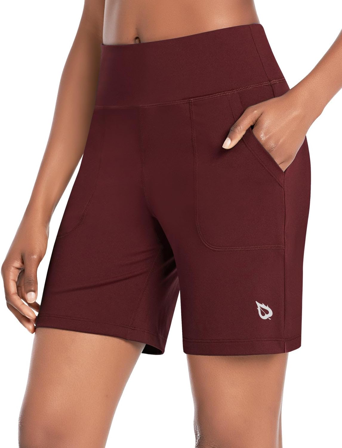 Baleaf Bermuda Shorts for Women High Waisted 7ft' Athletic Fit