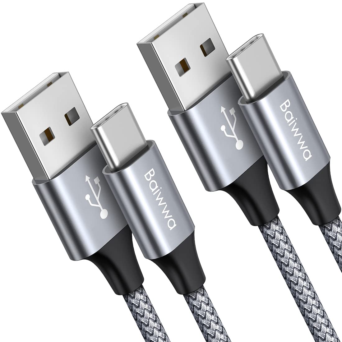 Baiwwa Fast Charging USB C Cable Duo