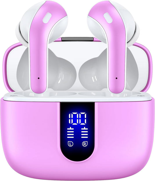 TAGRY Wireless Earbuds: 60H Playback, Waterproof, Mic