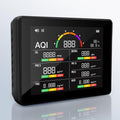 15-in-1 Air Quality Monitor Indoor with CO2 Detector - Clear 6-Level