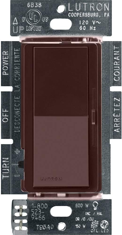 Lutron DVCL-153P-BR LED+ Dimmer Switch for Home Lighting Control