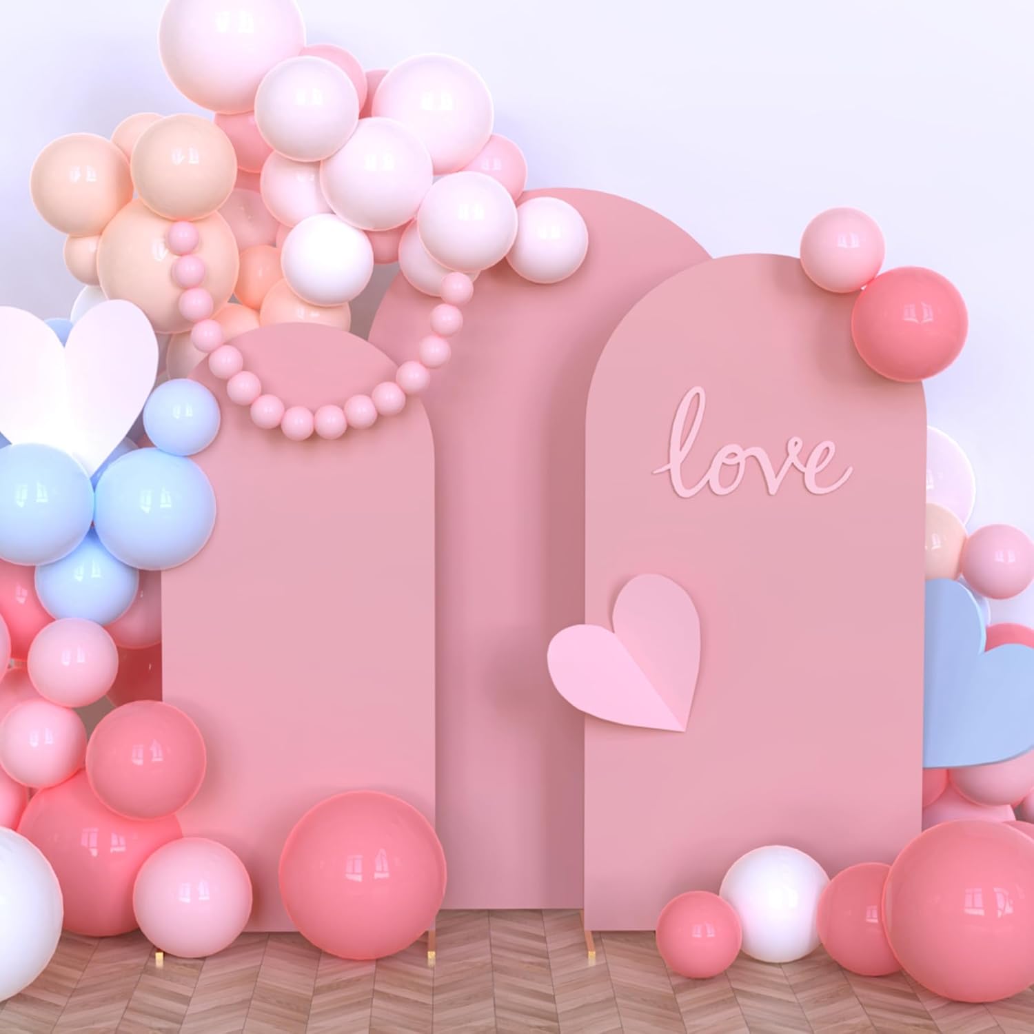 Babenest Dusty Pink Wedding Arch Cover Set for Stunning Events