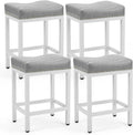 DUMOS Counter Height Bar Stools Set of 4 24 in Saddle Stools
