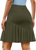 PINSPARK Golf Skort 20in High Waisted Knee Length - Modest Golf Skirt