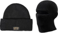 2-in-1 Knitted Balaclava Beanie - Full-Face Ski Mask