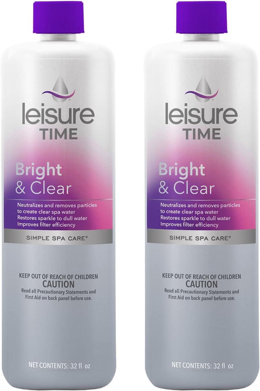 Leisure Time A-02-A Bright and Clear Spa Water Clarifier 2-Pack