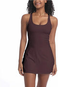 Topcloset Tennis Dress for Women with Built-in Bra & Pockets