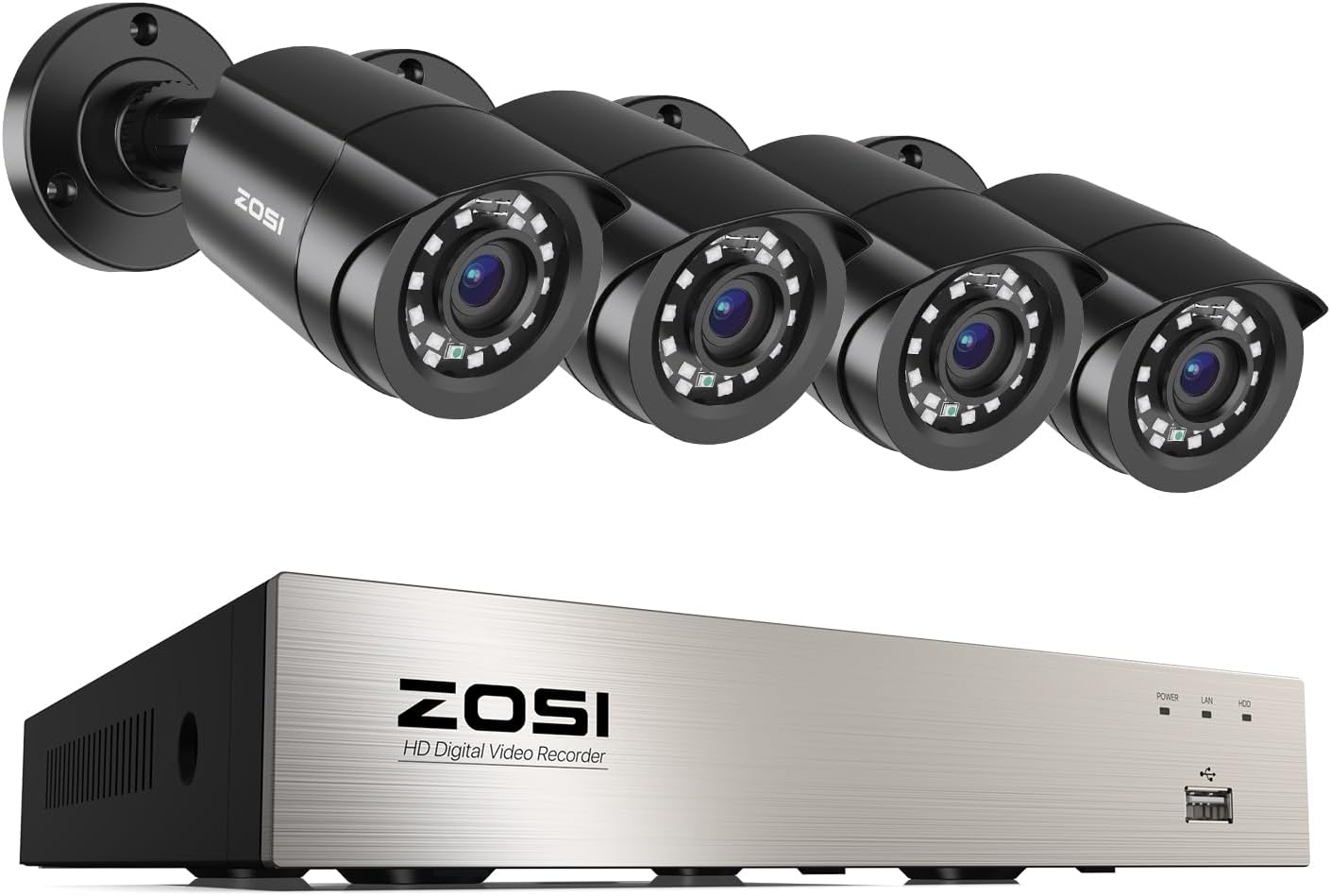 ZOSI AI Security Camera System: Night Vision & Remote Access