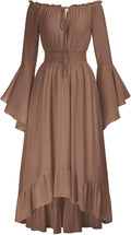 Scarlet Darkness Renaissance Faire Dress Women Off Shoulder High-Low
