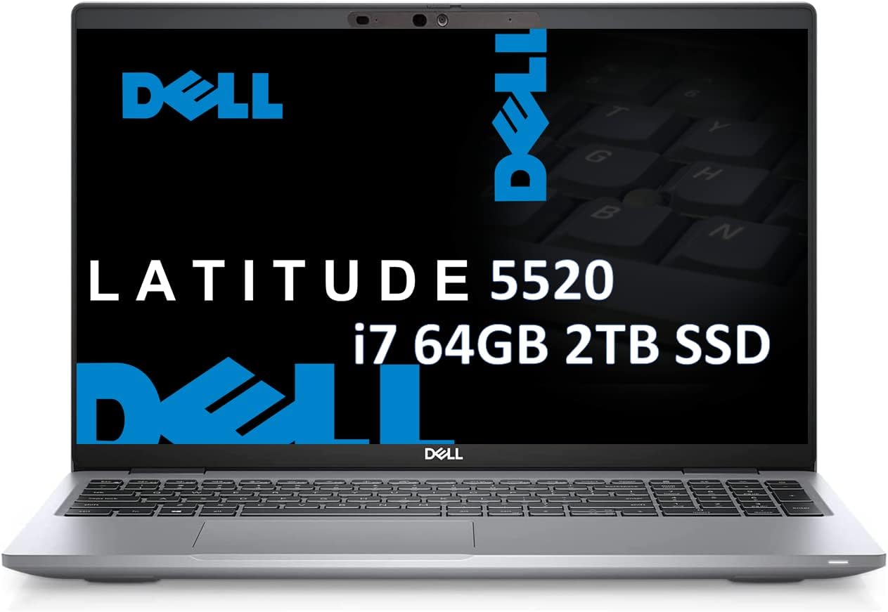 Dell Latitude 5520 Business Laptop with i7-1185G7 and 64GB RAM