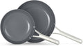 Calphalon Ceramic Nonstick 8ft and 10ft Frying Pan Set - Easy Clean