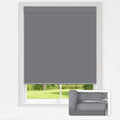No Drill Blackout Roller Shades 31in x 72in - Cordless Thermal Light
