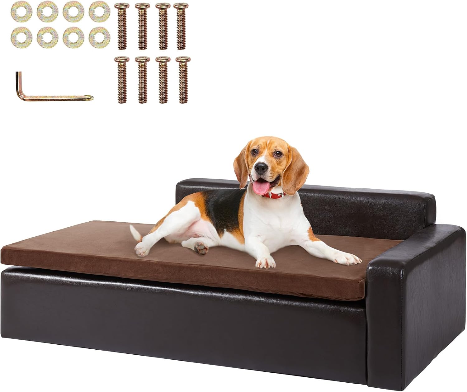 VEVOR Dog Bed Couch for Small Dogs and Cats, Stylish Comfort