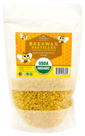 US Organic Beeswax 100% Pure Yellow Pastilles - Easy Melt for DIY