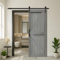 S&Z TOPHAND 30in x 84in MDF Elephant Gray Barn Door Review