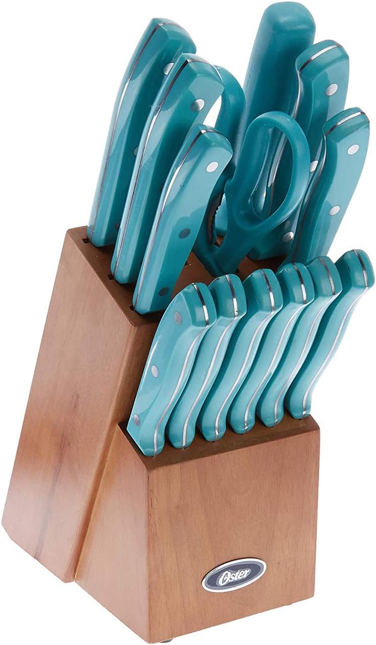 Oster Evansville 14 Piece Stainless Steel Kitchen Knife Set