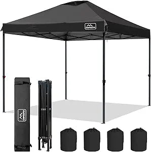 KAMPKEEPER Pop-up Canopy Tent 10ftx10ft with Adjustable Height