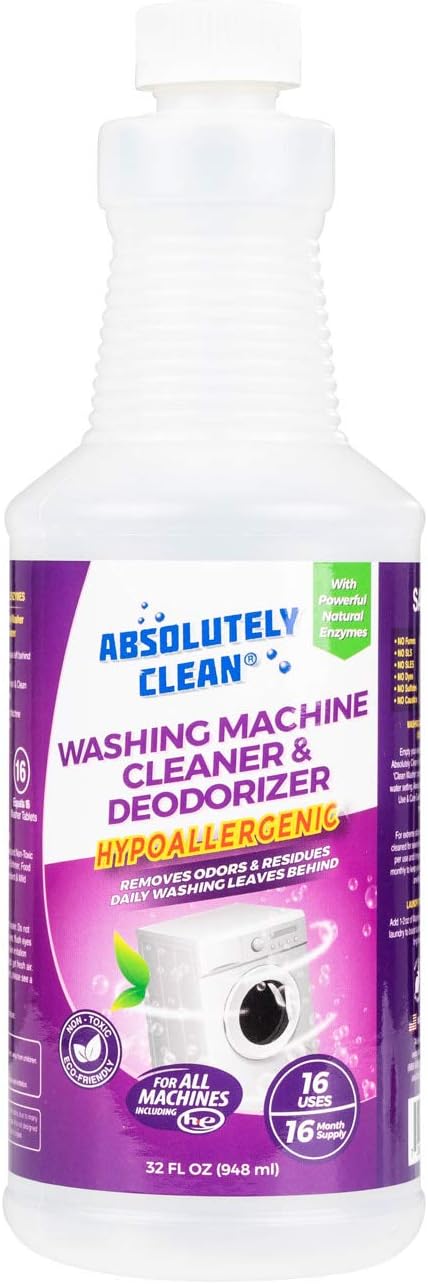 Eliminate Musty Odors Fast! USA Made Washing Machine Cleaner & Deodorizer