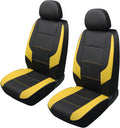 GIANT PANDA Front Car Seat Cover for Jeep - Sporty Yellow+Black Fit