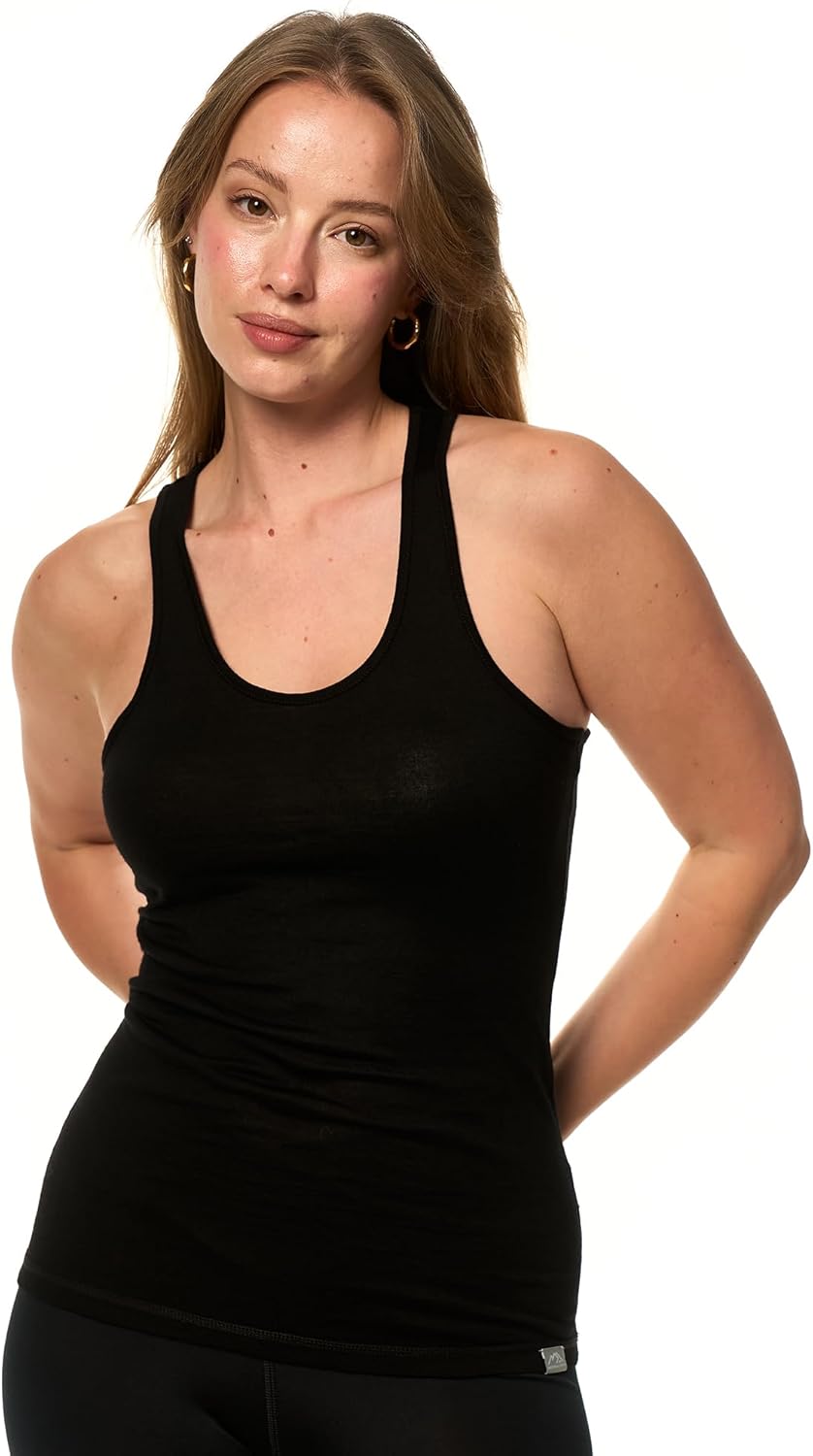 Merino Wool Tank Top Women - Lightweight Breathable Base Layer