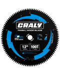 CRALY 12 in 100 Teeth Ultra Fine Finish Circular Saw Blade - Smooth