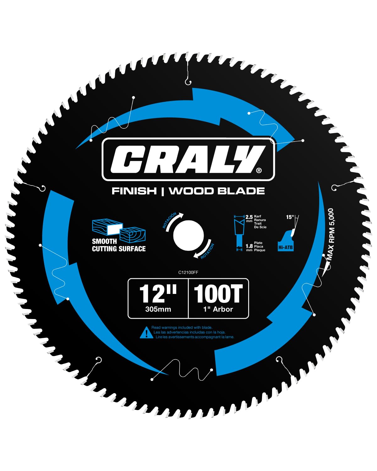 12 Inch Ultra Fine Finish Circular Saw Blade for Wood Cutting