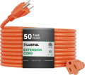 Outdoor Extension Cord 50 FT 16/3 Gauge - Durable Waterproof Heavy