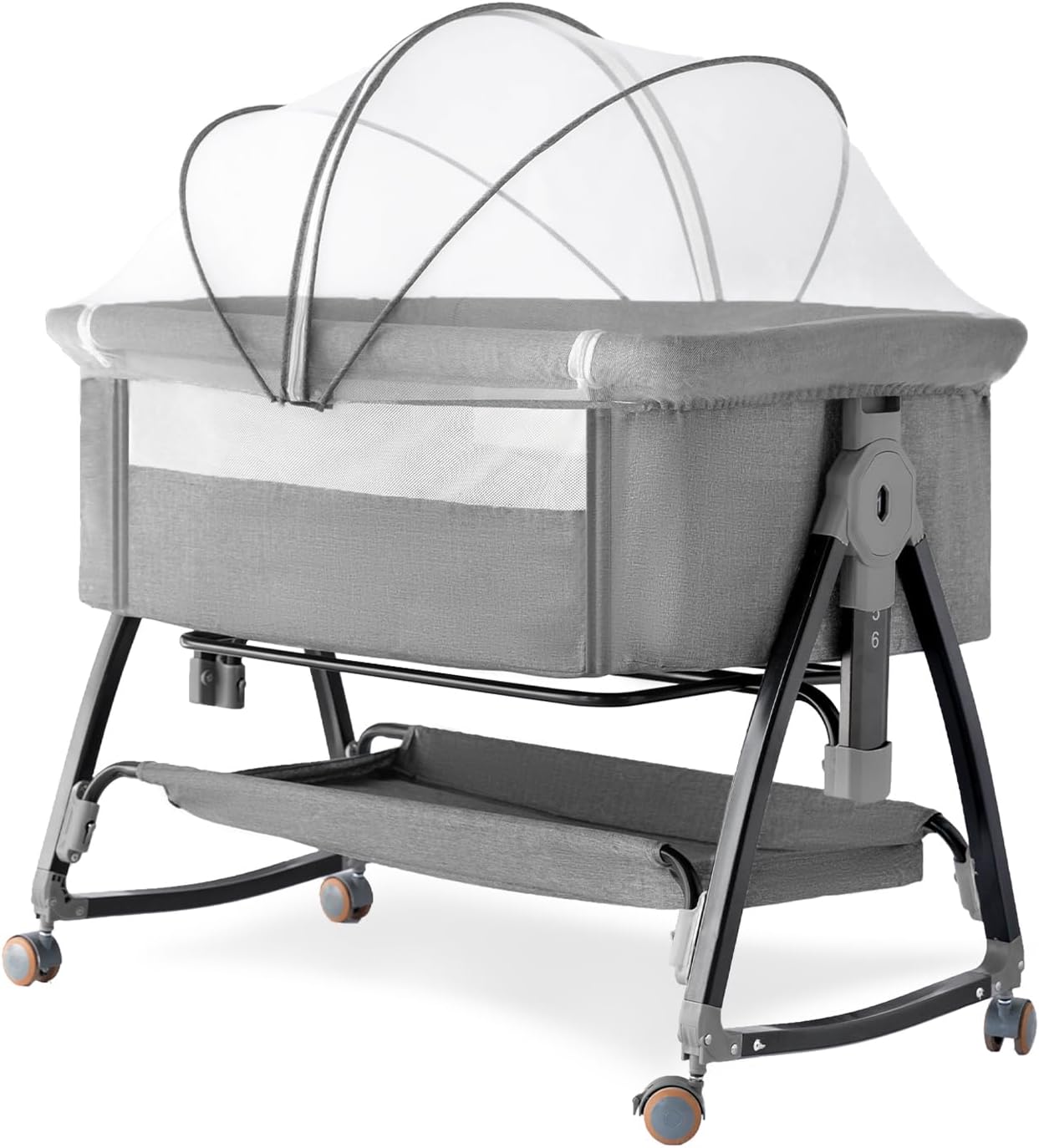 3 in 1 Bassinet with Quick Height Adjustment for Baby Safety